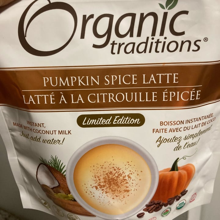 photo of Organic Traditions Pumpkin Spice Latte shared by @cuttlefish on  20 Nov 2021 - review