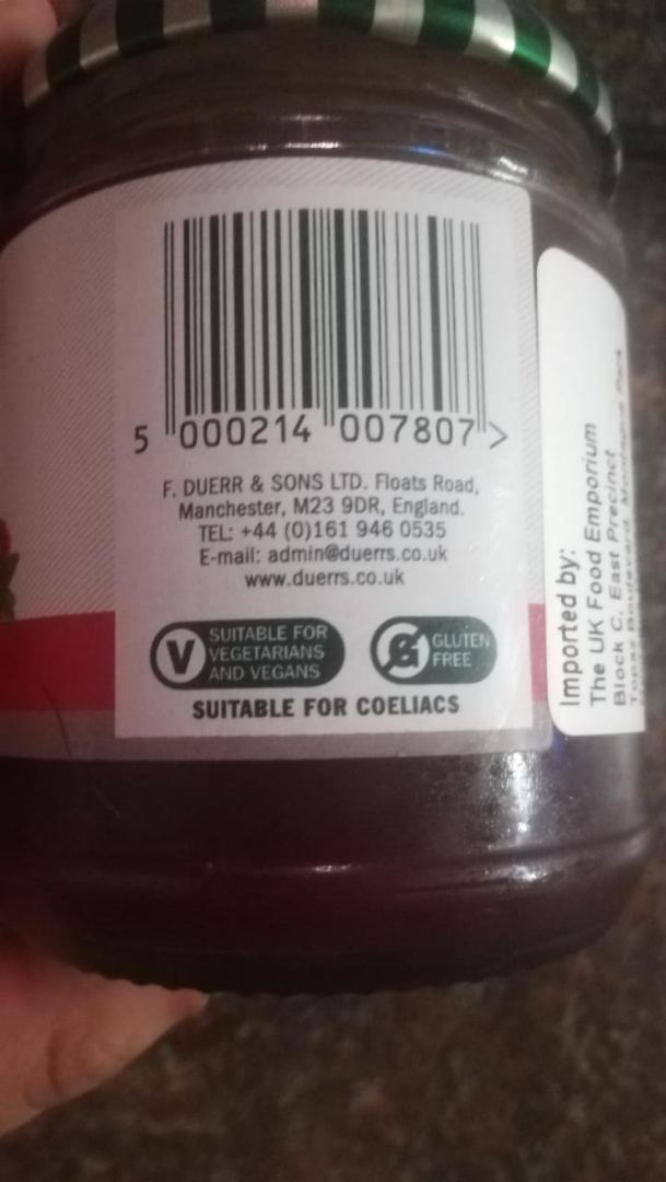 photo of Duerr's Cranberry Sauce shared by @rosebud on  08 Jan 2020 - review