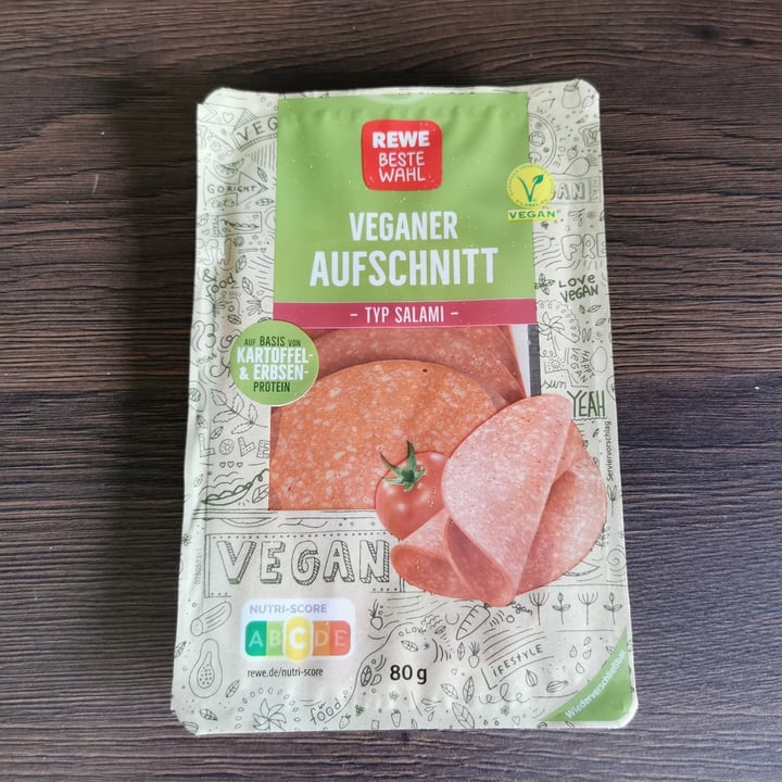 photo of REWE Beste Wahl Veganer Aufschnitt - Typ Salami shared by @tzschoppi on  01 Jun 2022 - review