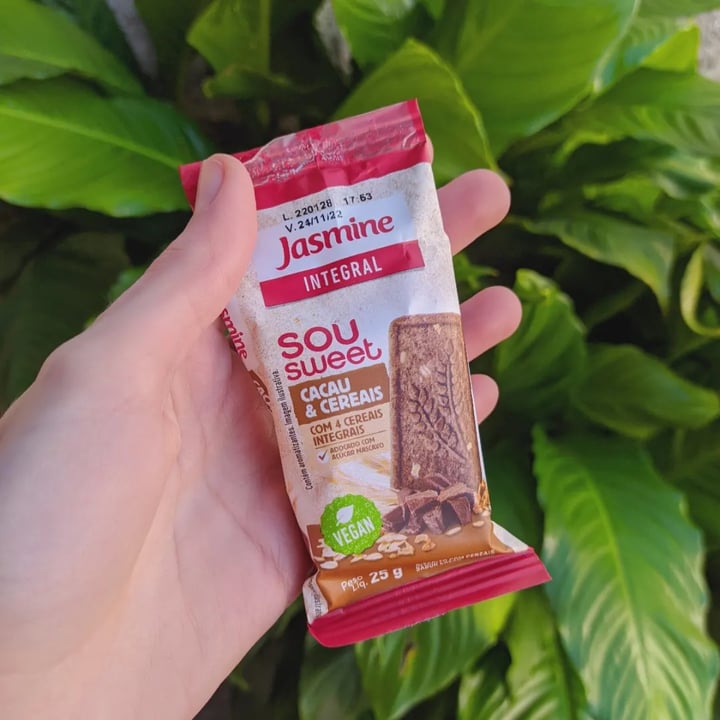 review photo of Jasmine Biscoito com cereais integrais sabor cacau shared by @mariveggy on 20 Jun 2022 - review