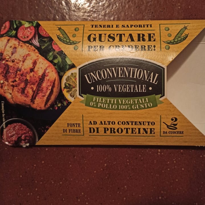 photo of Unconventional Filetti Vegetali 0% Pollo 100% Gusto - Plant Based Fillet shared by @giuliazucca on  11 Sep 2022 - review