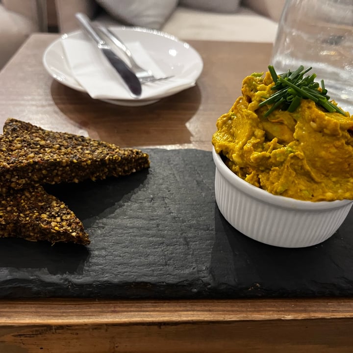 photo of MyRaw Café “Scrambled egg” spread with raw bread shared by @franci31 on  24 Oct 2022 - review
