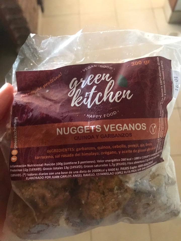 photo of Green kitchen Nuggets Veganos de Quinoa y Garbanzos shared by @ag1 on  05 Feb 2020 - review