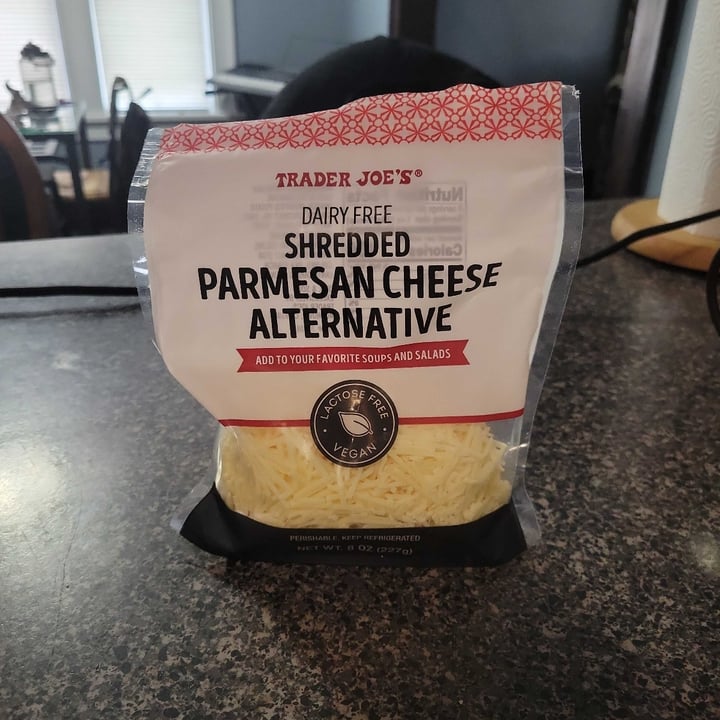 review photo of Trader Joe's dairy free shredded parmesan cheese alternative Trader Joe's dairy free shredded parmesan cheese alternative shared by @jenam91 on 08 Dec 2022 - review