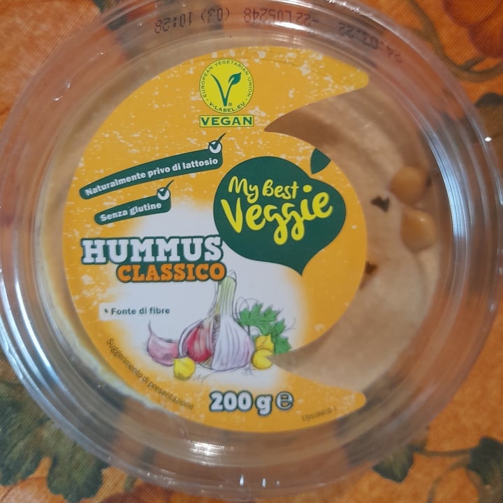 photo of My Best Veggie Hummus classico shared by @mirandolina on  04 Apr 2022 - review
