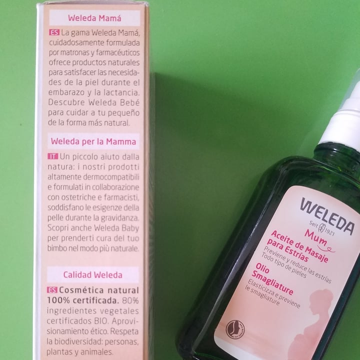 photo of Weleda aceite para masajes para estrías shared by @tatianenaches on  14 Jul 2022 - review