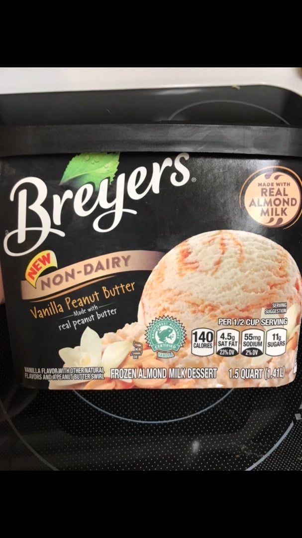 review photo of Breyers Non Dairy Vanilla & Peanut Butter Ice Cream shared by @sam0729 on 01 Oct 2019 - review