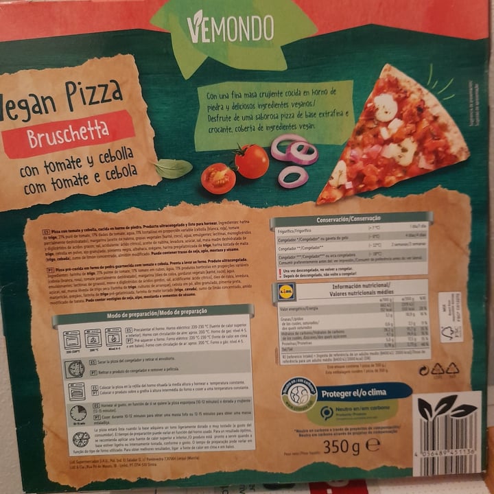 photo of Vemondo  Vegan Pizza Bruschetta shared by @margaridaferreira on  16 Aug 2022 - review