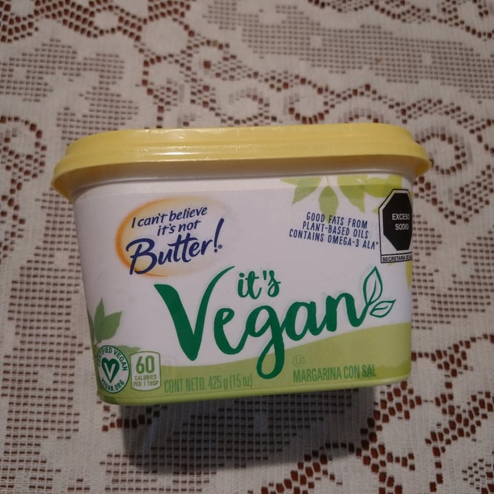 photo of I Can't Believe It's Not Butter! I Cant Believe Its Not Butter! It’s Vegan (45% Vegetable Oil Spread) shared by @anasbernal94 on  25 Oct 2021 - review