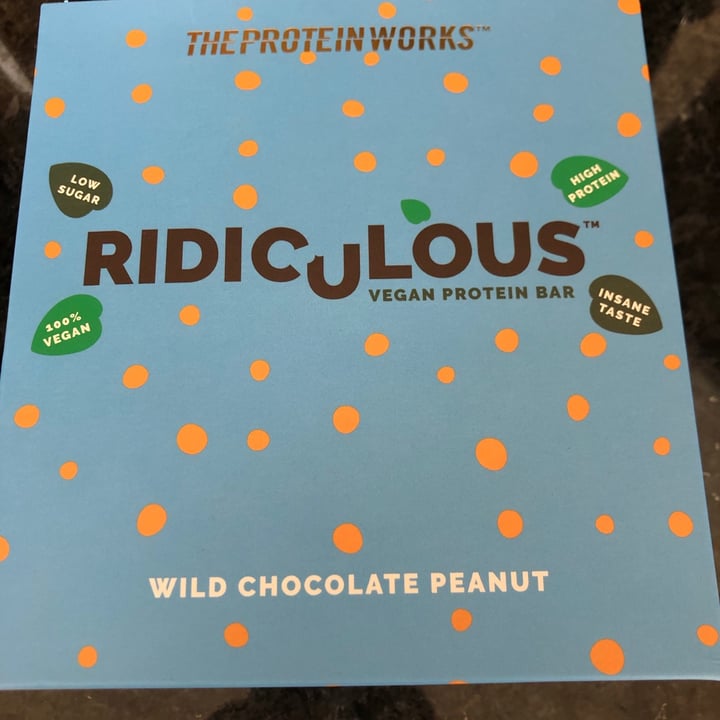 photo of Protein Works Ridiculous vegan protein bar wild chocolate peanut shared by @lyndzylou on  13 Sep 2021 - review
