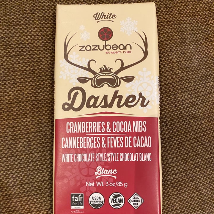 photo of Zazubean Organic Chocolates Dasher Cranberries and Cocoa Nibs shared by @malarky on  14 Dec 2022 - review