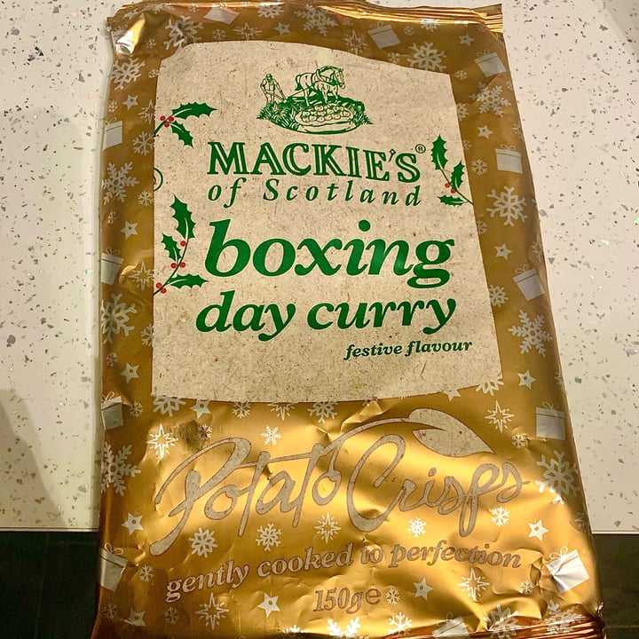 photo of Mackie's of Scotland Boxing Day Curry Flavour Crisps shared by @vegneve on  14 Jan 2022 - review