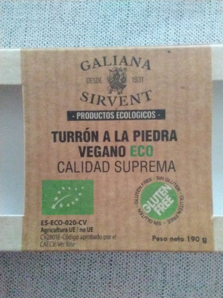 photo of Galiana Sirvent Turrón shared by @sym on  01 Jan 2020 - review