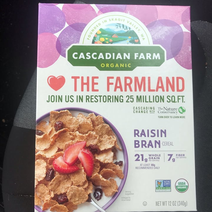 photo of Cascadian Farm The Farmland Raisin Bran shared by @arronlee on  09 Mar 2022 - review