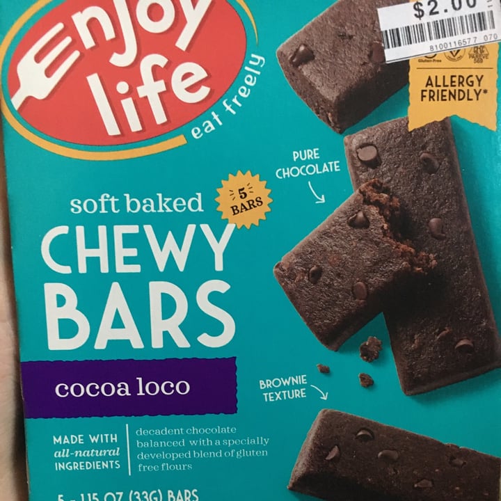 photo of Enjoy Life Soft Baked Chewy Bars Cocoa Loco shared by @maisietheblindhen on  22 Aug 2020 - review