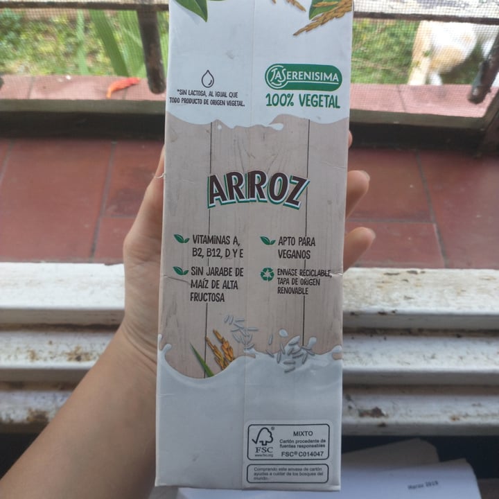 photo of La Serenísima Leche de Arroz Vegetal shared by @camilasm on  25 Nov 2020 - review