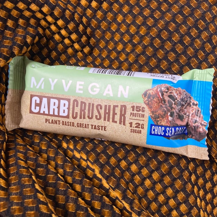 photo of MYVEGAN Carb Crusher - Chocolate Sea Salt shared by @katelouisepowell on  09 Jul 2022 - review