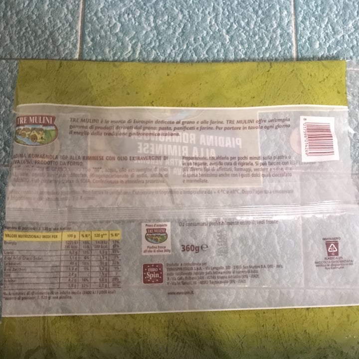 review photo of Tre Mulini piadina romagnola shared by @martinacane11 on 21 Oct 2021 - review