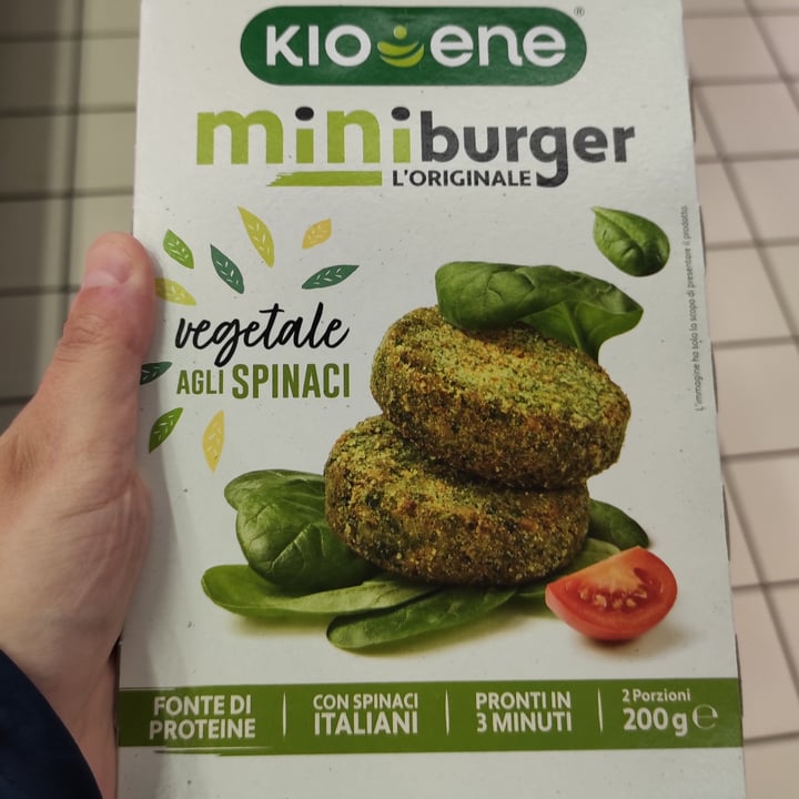 photo of Kioene Mini Burger Vegetale Agli Spinaci shared by @daniela94 on  07 May 2022 - review