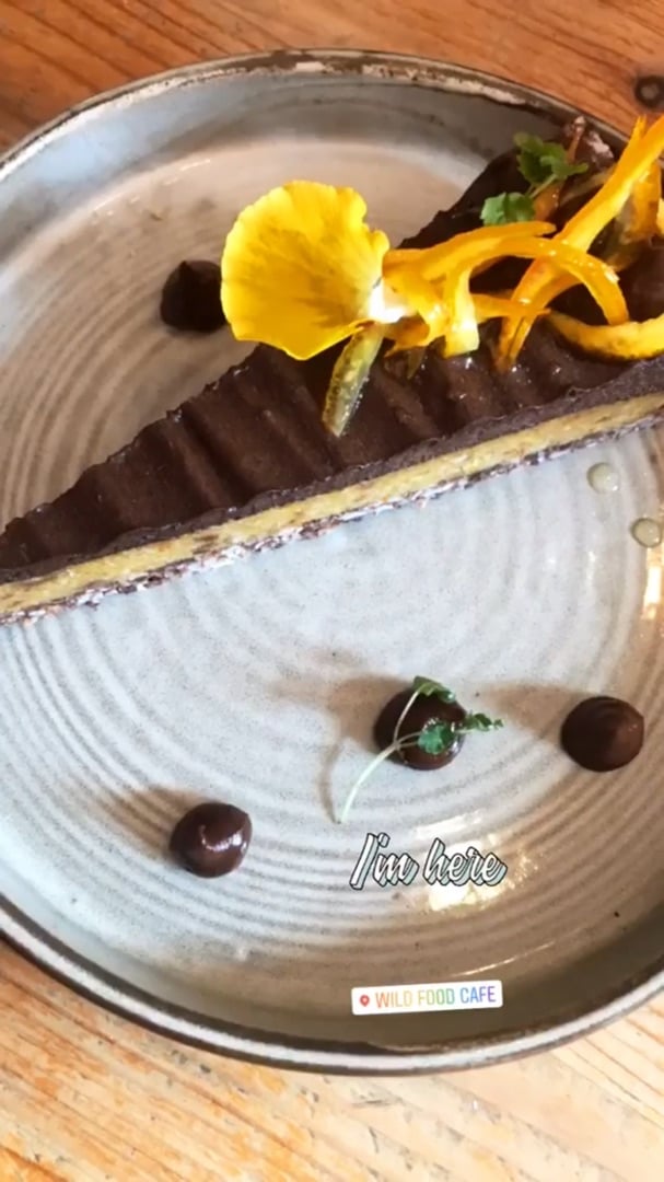 review photo of Wild Food Cafe Chocolate Neroli and Orange Tart shared by @flickrosewinter on 01 Apr 2020 - review