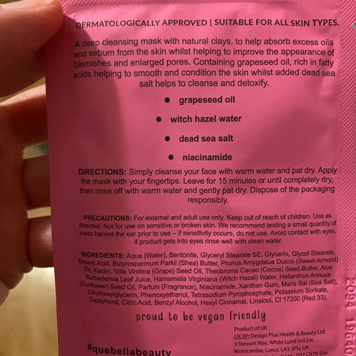 photo of Que Bella Professional Deep Cleansing Pink Clay Mud Mask shared by @aes731 on  25 May 2022 - review