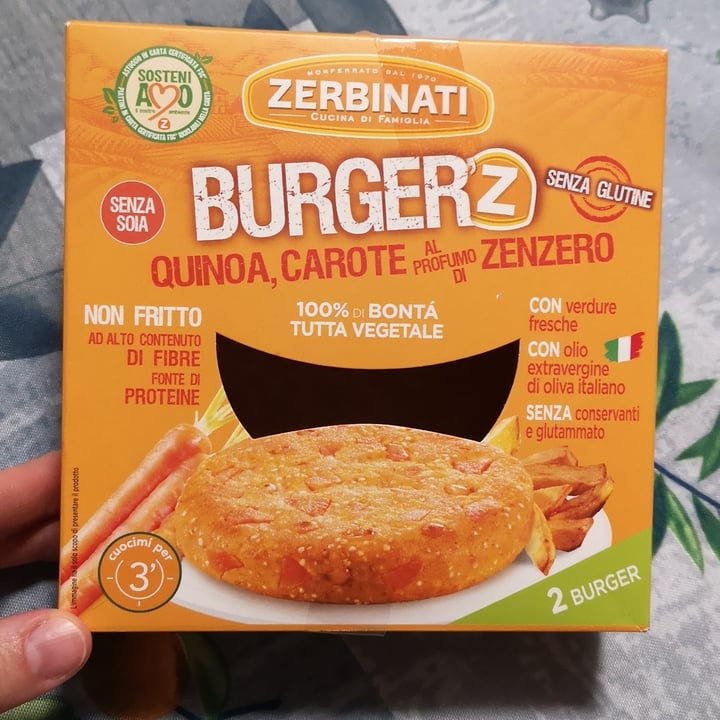 review photo of Zerbinati Burger'Z Quinoa, Carote e Zenzero shared by @catcat88 on 22 Apr 2022 - review