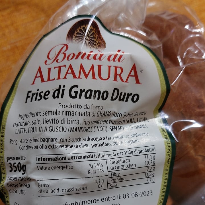review photo of Bontà di altamura Frise di grano duro shared by @zips on 15 Oct 2022 - review