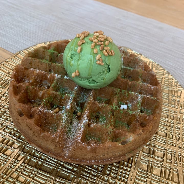 photo of Hvala CHIJMES Dairy free waffle with matcha ice cream shared by @turtleisland on  21 Nov 2021 - review