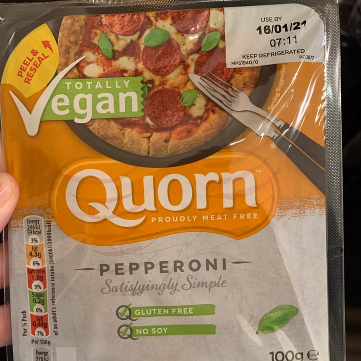 photo of Quorn Pepperoni shared by @julesbateman on  04 Dec 2020 - review