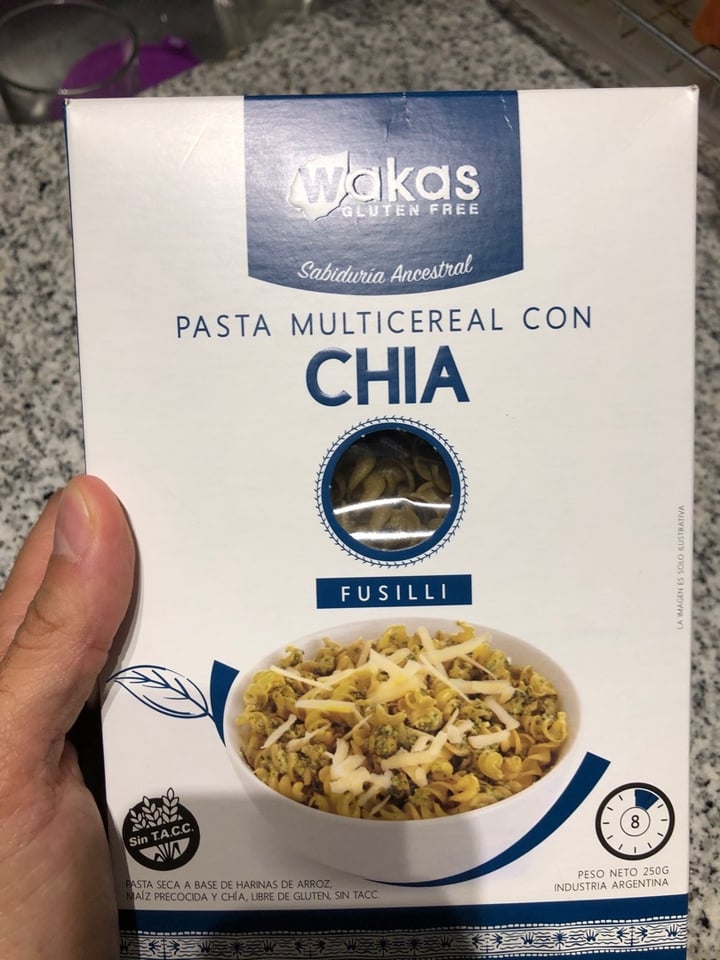photo of Wakas Pasta Multicereal con Chia shared by @manmoreno on  18 Apr 2020 - review