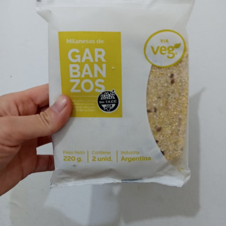 review photo of Via Veg Milanesas De Garbanzos shared by @celesteveg on 10 May 2022 - review