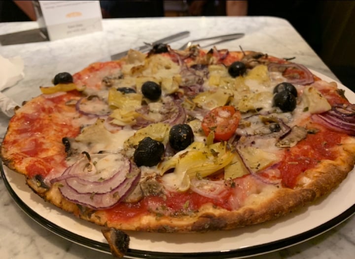 photo of Pizza Express Margarita pizza shared by @naturallycheyenne on  18 Apr 2020 - review