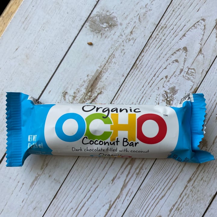 photo of OCHO Organic Ocho coconut Bar shared by @veganfoodcrazy on  08 Nov 2020 - review