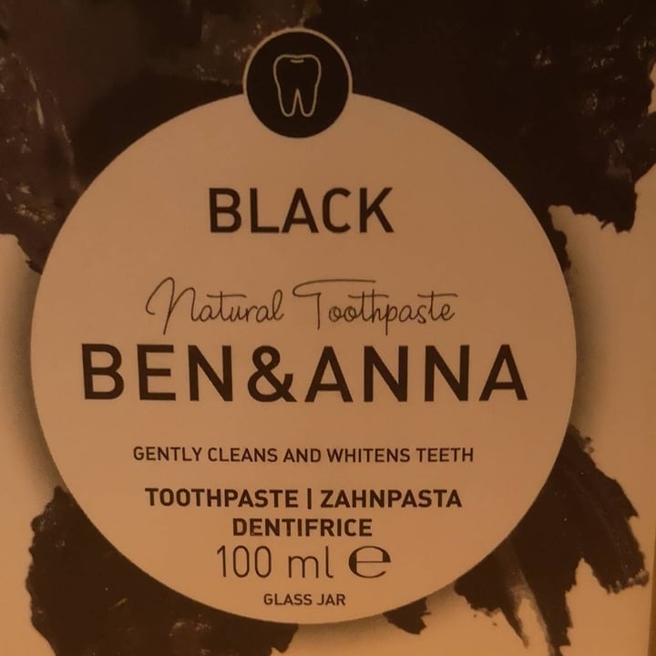 photo of Ben & Anna Black natural toothpaste shared by @zucchieffunga on  24 Mar 2022 - review