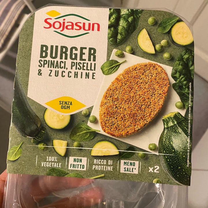 review photo of Sojasun Burger Spinaci, Piselli e Zucchine shared by @agniri on 10 Apr 2022 - review