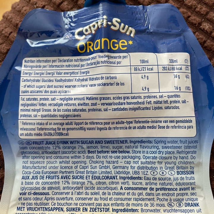 review photo of Capri-Sun Orange shared by @lullast on 08 Jul 2022 - review