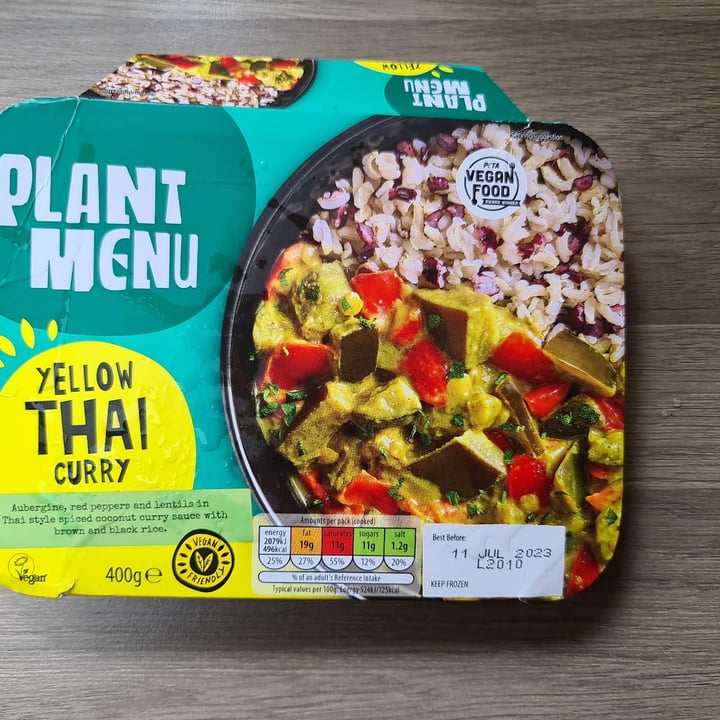 photo of Plant Menu Yello thai curry shared by @eabillion on  30 May 2022 - review