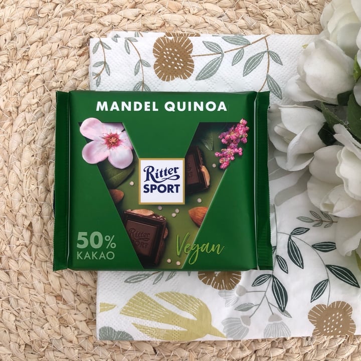 photo of Ritter Sport Mandel Quinoa 50% Cacao shared by @alessiaegiorgio on  27 Mar 2022 - review