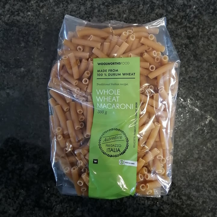photo of Woolworths Food Whole Wheat Macaroni shared by @victoriagray on  19 Sep 2021 - review
