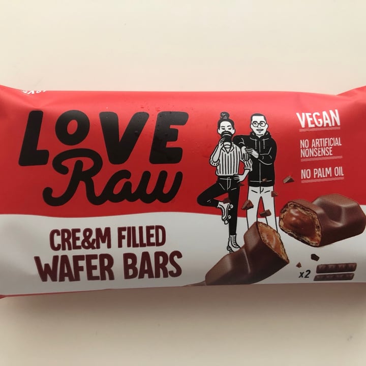 photo of LoveRaw Cre&m Filled Wafer Bars shared by @antiaac on  18 Jun 2021 - review