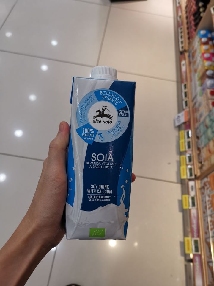 photo of Alce Nero Organic Soya Vegetable Drink shared by @plantiful on  20 Aug 2019 - review