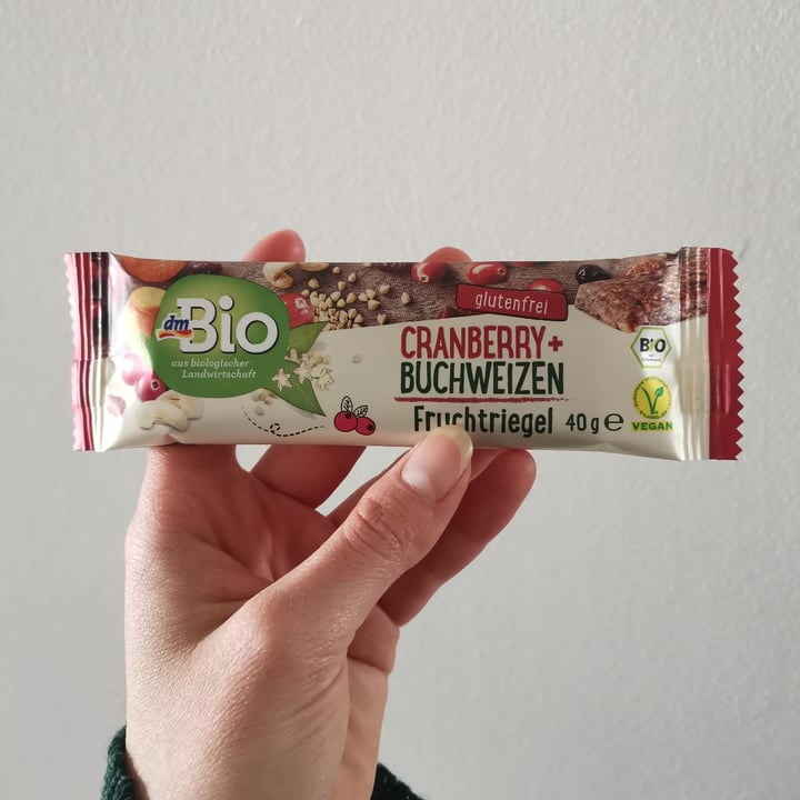 photo of dmBio dmBio Cranberry+Buchweizen Fruchtriegel shared by @alifilos on  15 Apr 2022 - review