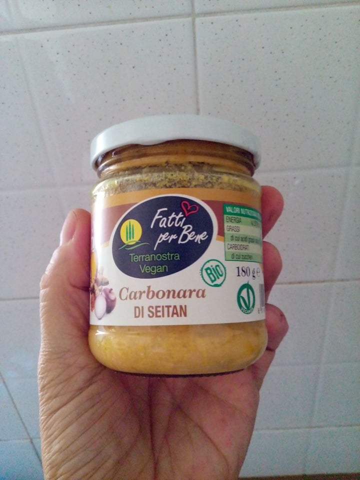 review photo of Terranostra Vegan Carbonara di seitan shared by @luciaalbano on 01 Aug 2019 - review