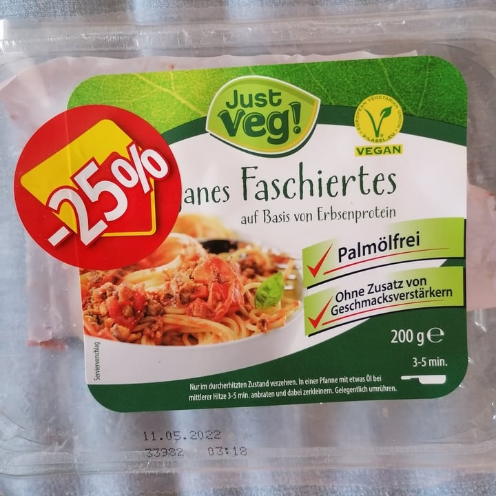 photo of Just Veg! (ALDI Italy) Vegan Ground Meat shared by @giulsmarino on  10 Jun 2022 - review