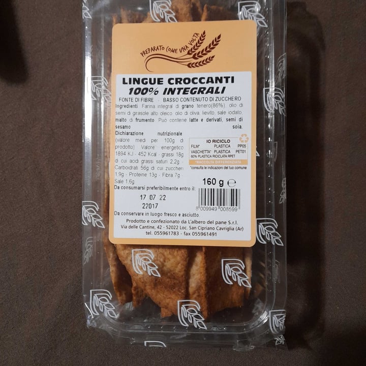 photo of L'albero del pane Lingue Croccanti shared by @ste674 on  12 Apr 2022 - review