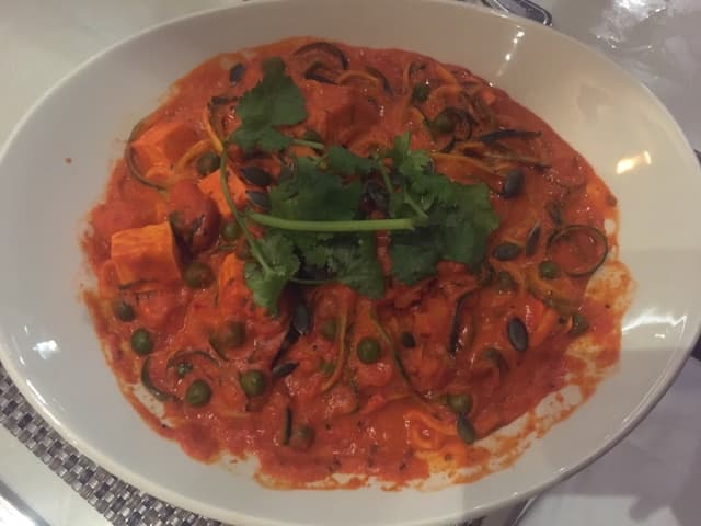 Photo of the dish “Vegan Butter Chicken style Sauce Curry Pasta”