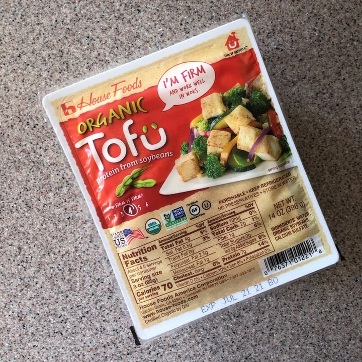 photo of House Foods Organic Firm Tofu shared by @bego18 on  07 Jun 2021 - review