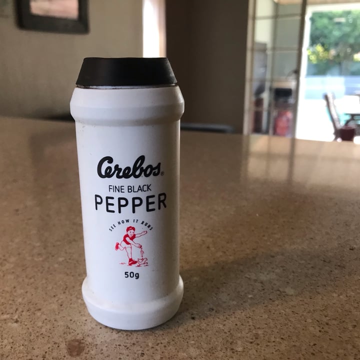 photo of Cerebos fine black pepper shared by @noahtheveg on  12 May 2022 - review