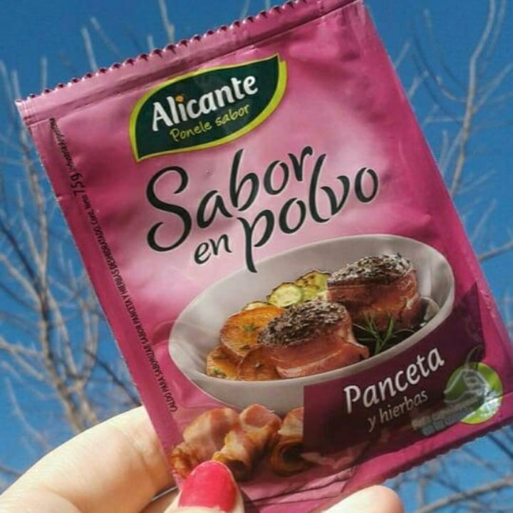 photo of Alicante Sabor en Polvo Panceta y Hierbas shared by @florvegan on  03 Jun 2020 - review