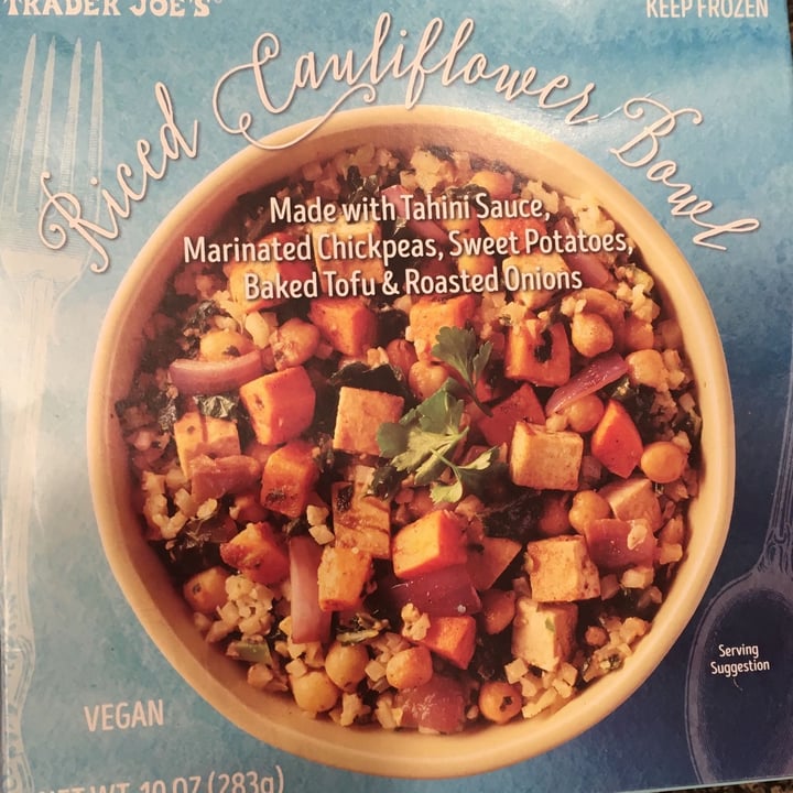 photo of Trader Joe's Riced Cauliflower Bowl shared by @kmwalkley on  07 Oct 2021 - review